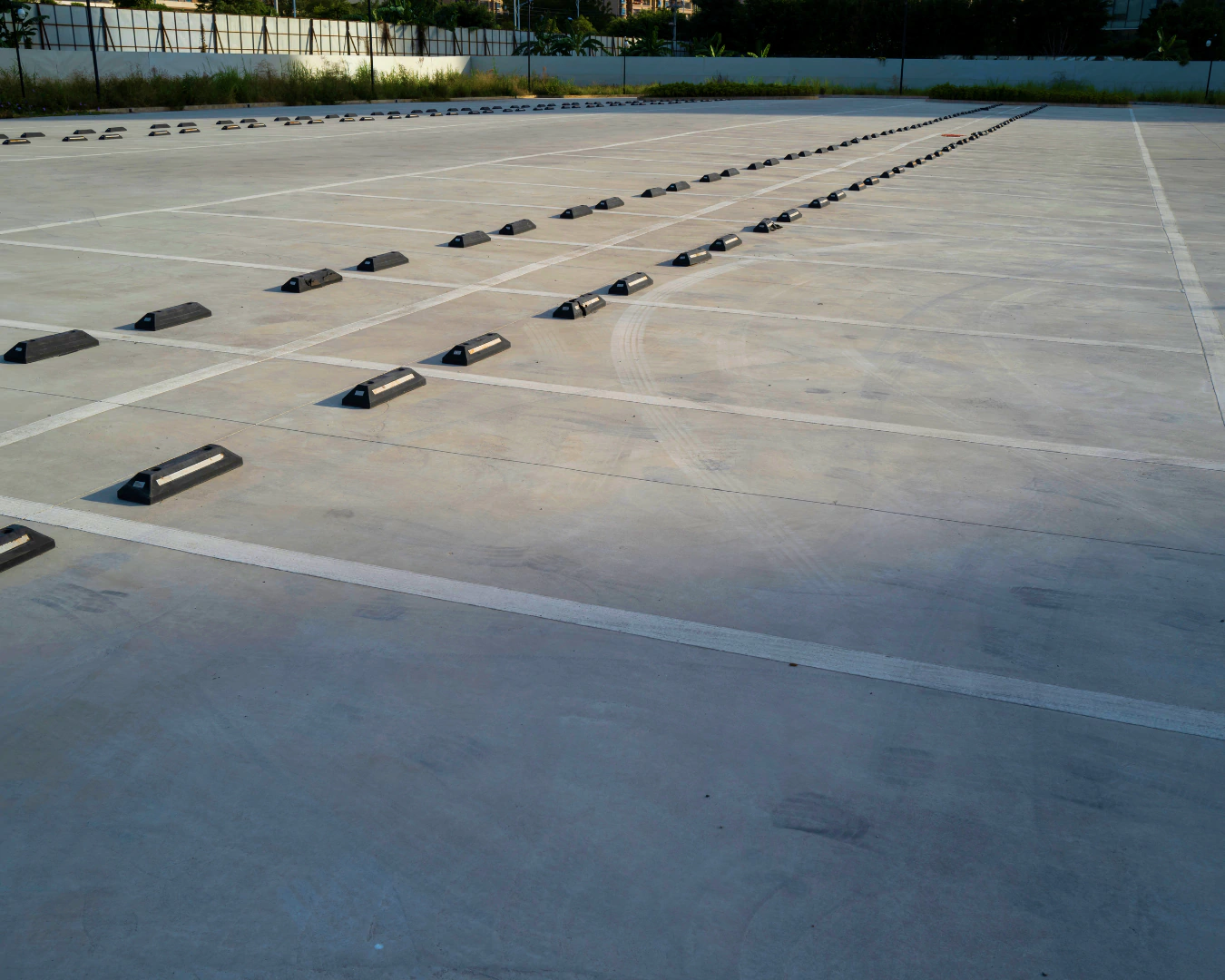 concrete parking lot